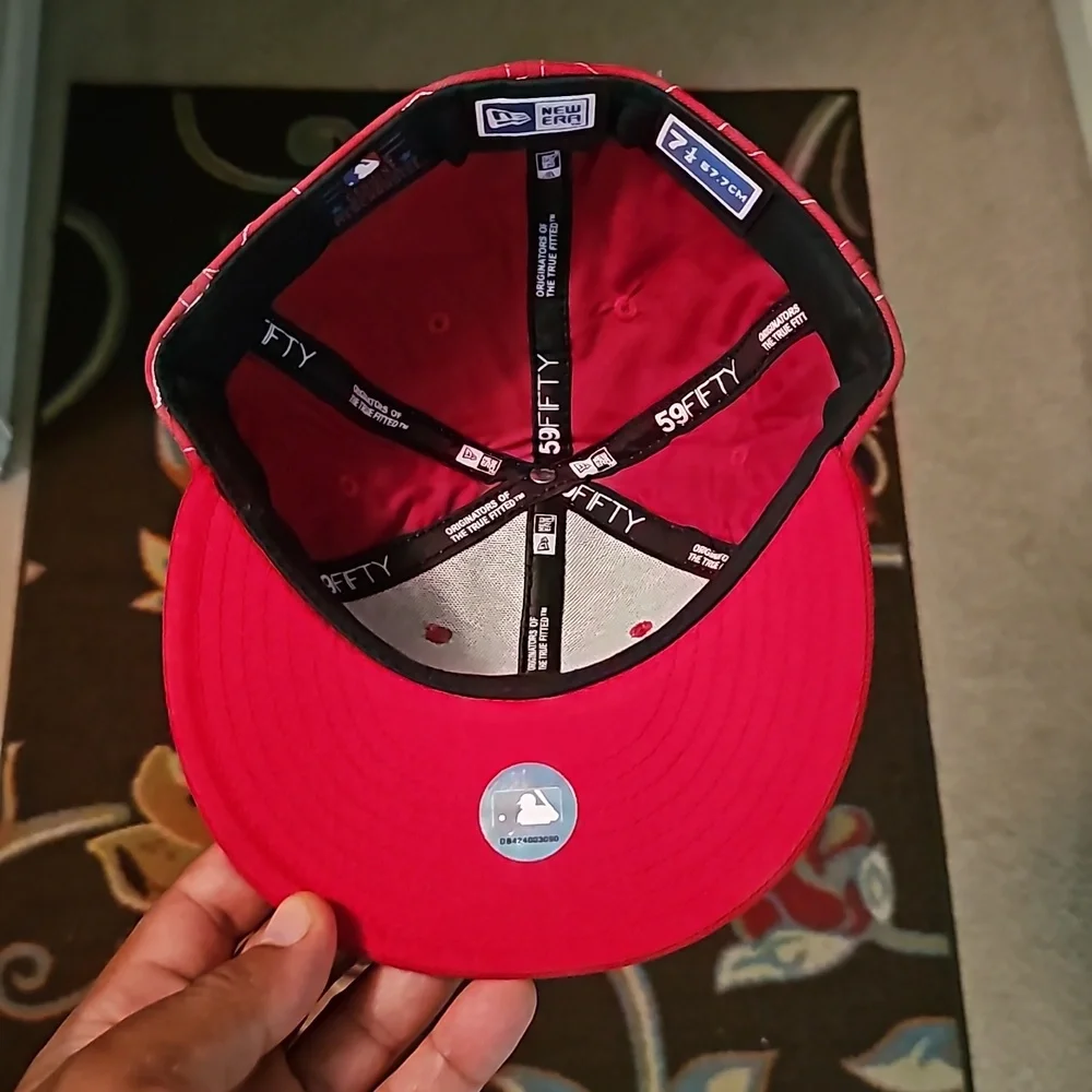 Atlanta Braves 7 1/4 Fitted Hat - Picture 3 of 4